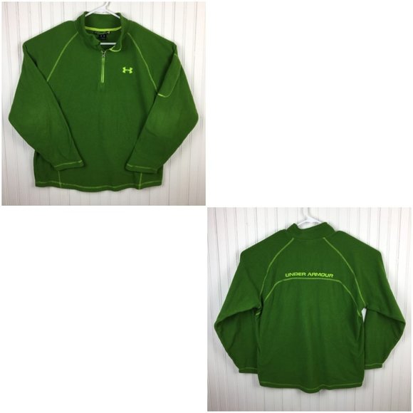 Under Armour Other - Under Armour Pullover Fleece Jacket Loose Green